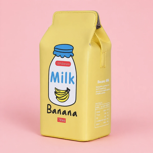 کیف فانتزی طرح شیر موز زرد