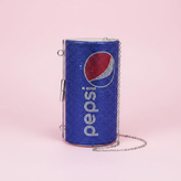 کیف مجلسی فانتزی استوانهای طرح Pepsi نگینکاری شده