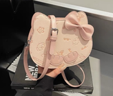 کیف دوشی فانتزی چرمی مدل Hello Kitty