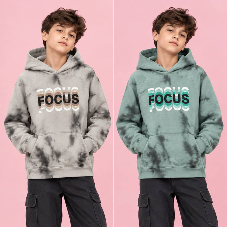 هودی اسپرت داخل کرک 10 تا 12 سال مدلFOCUS
