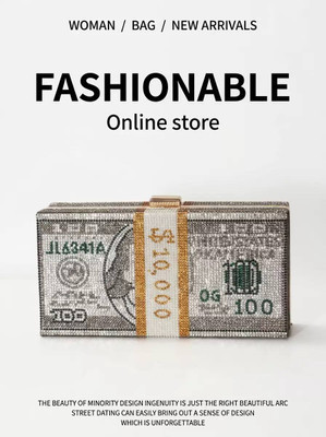 کیف زنانه فول نگین دلار مستر کوالیتی با ضمانت