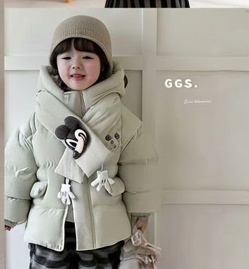 کاپشن بچگانه 1سال تا 5سال وارداتی Mickey میکی موس شالگردندار