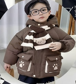 کاپشن بچگانه 1سال تا 6سال وارداتی خرسی مدل پنجه