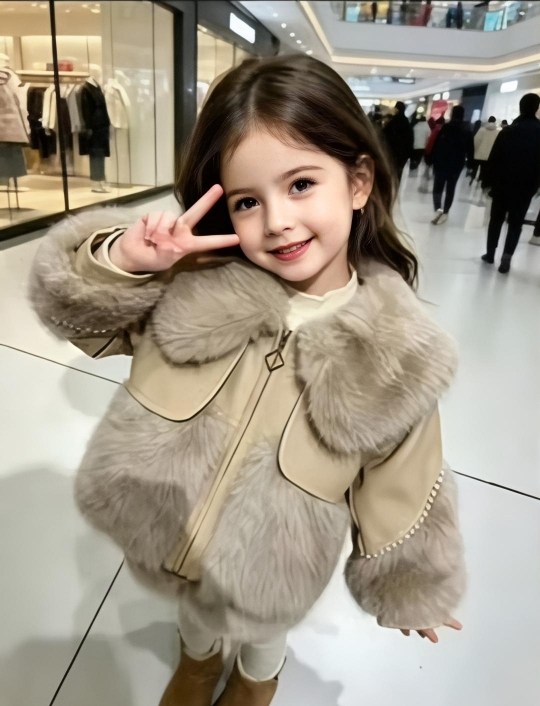 کاپشن خز و چرم ۳ سال تا ۷ سال