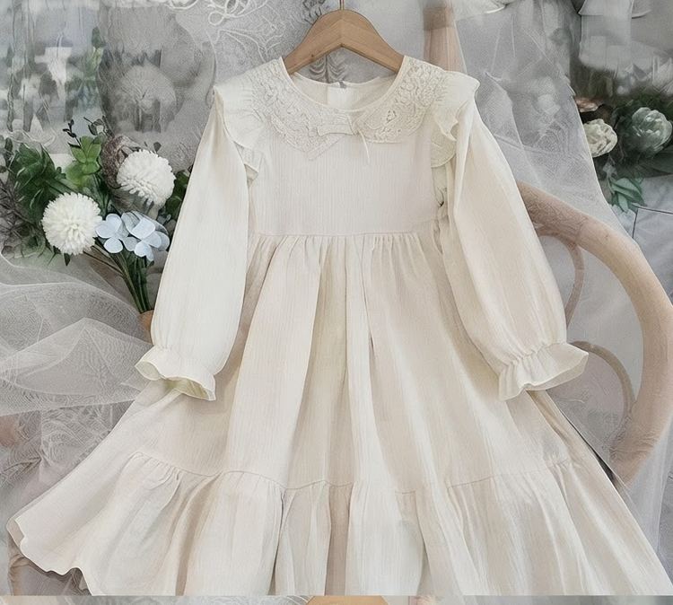 پیراهن پاییزه وارداتی ۶ تا ۱۰ سال کد ۶۱۷۸