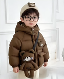 کاپشن بچگانه ۲ تا ۵ سال مدل عروسک خرسی